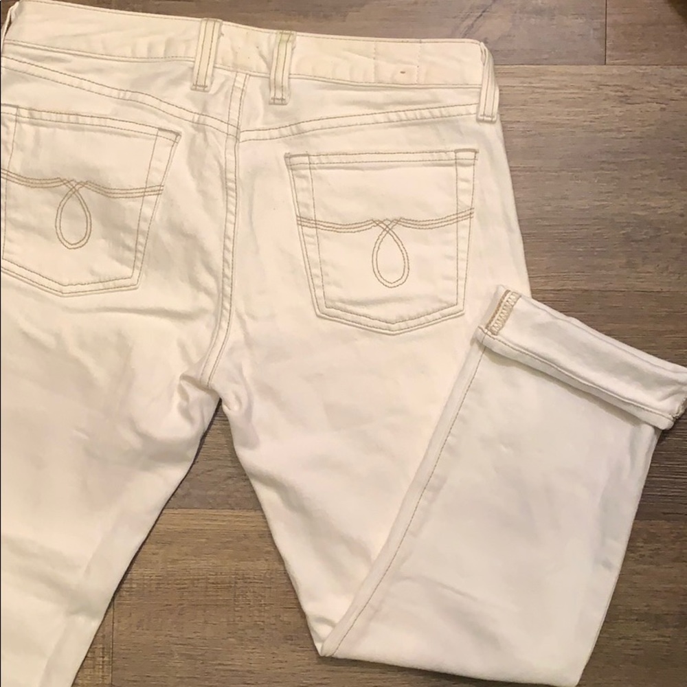 Lucky Brand White Jean Capris Size 6